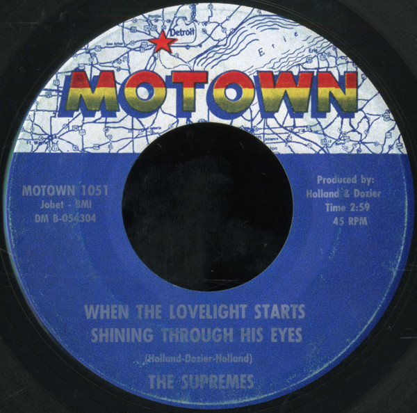 The Supremes - When The Lovelight Starts Shining Through His Eyes (7") (Very Good Plus (VG+))