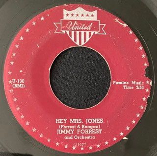 Jimmy Forrest - Hey Mrs. Jones / Blue Groove (7", Single) (Very Good (VG))