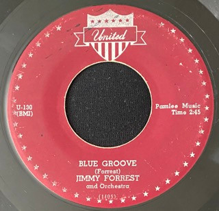 Jimmy Forrest - Hey Mrs. Jones / Blue Groove (7", Single) (Very Good (VG)) - Image 2