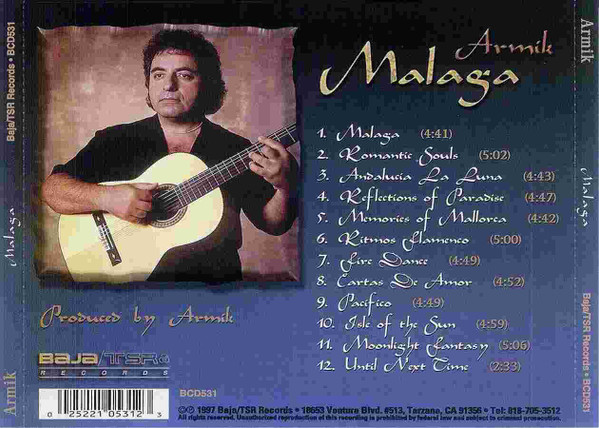 Armik - Malaga (CD, Album) (Near Mint (NM or M-)) - Image 2