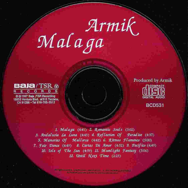 Armik - Malaga (CD, Album) (Near Mint (NM or M-)) - Image 3