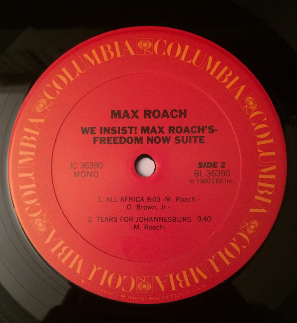 Max Roach - Freedom Now Suite (LP, Album, Mono, RE, Ter) (Very Good Plus (VG+)) - Image 3