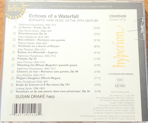 Susan Drake - Echoes Of A Waterfall (Romantic Harp Music Of The 19th Century) (CD, Album, RE) (Near Mint (NM or M-)) - Image 5