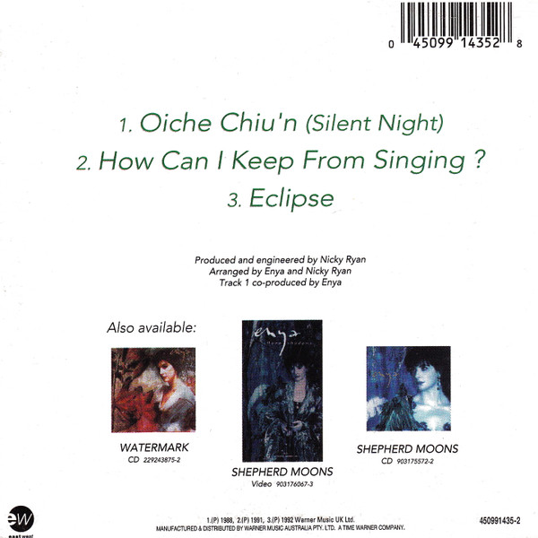 Enya - Oiche Chiu'n (Silent Night) (CD, Single, Car) (Near Mint (NM or M-)) - Image 2
