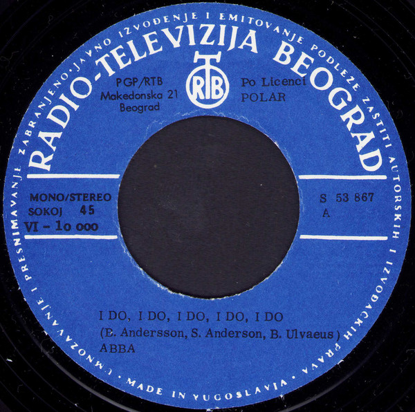 ABBA - I Do, I Do, I Do, I Do, I Do (7", Single, RP) (Very Good Plus (VG+)) - Image 3