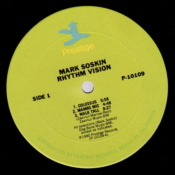 Mark Soskin - Rhythm Vision (LP, Album) (Very Good (VG)) - Image 3