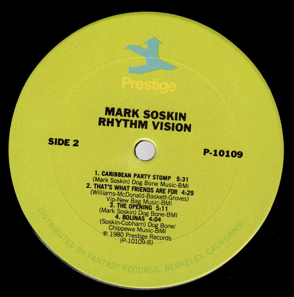 Mark Soskin - Rhythm Vision (LP, Album) (Very Good (VG)) - Image 4