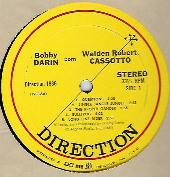 Bobby Darin - Bobby Darin Born Walden Robert Cassotto (LP, Album) (Very Good Plus (VG+)) - Image 3