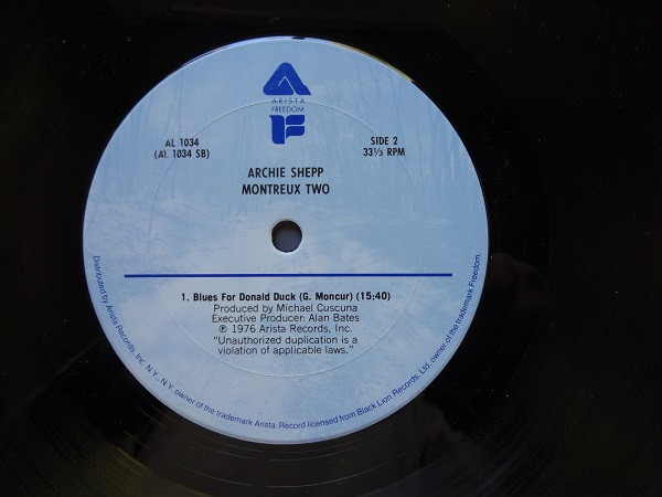 Archie Shepp - Montreux Two (LP, Album) (Very Good Plus (VG+)) - Image 4