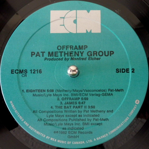 Pat Metheny Group - Offramp (LP, Album) (Near Mint (NM or M-)) - Image 4