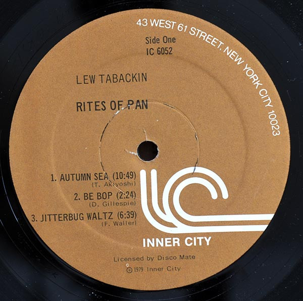 Lew Tabackin - Rites Of Pan (LP, Album) (Very Good Plus (VG+)) - Image 3