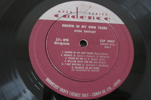Don Shirley - Drown In My Own Tears (LP, Album, Mono) (Near Mint (NM or M-)) - Image 3