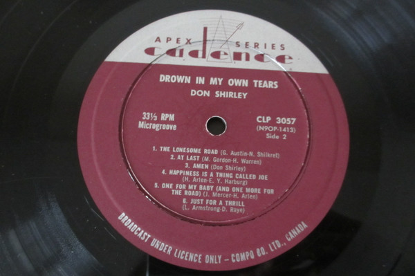 Don Shirley - Drown In My Own Tears (LP, Album, Mono) (Near Mint (NM or M-)) - Image 4