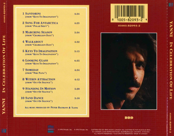 Yanni (2) - In Celebration Of Life (CD, Comp) (Near Mint (NM or M-)) - Image 5