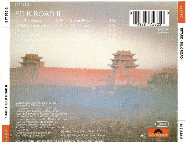Kitaro - Silk Road II (CD, Album, RE) (Near Mint (NM or M-)) - Image 2