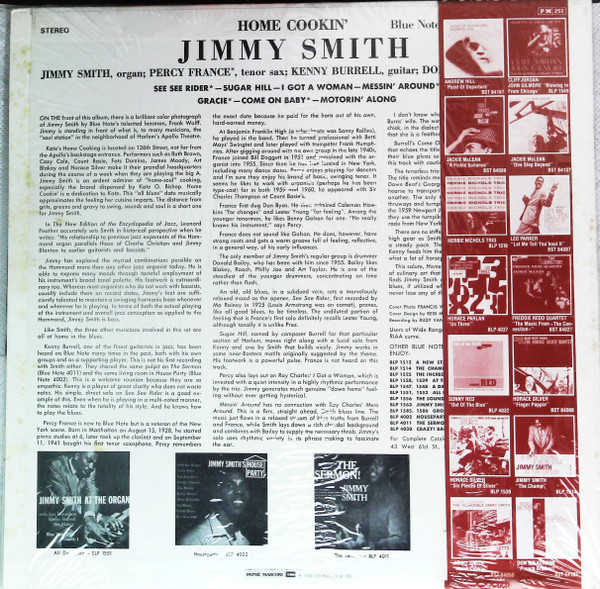 Jimmy Smith - Home Cookin' (LP, Album, RE, PM ) (Near Mint (NM or M-)) - Image 2