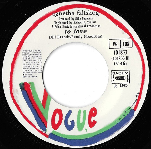 Agnetha Fältskog - Can't Shake Loose / To Love (7", Single) (Very Good Plus (VG+)) - Image 4