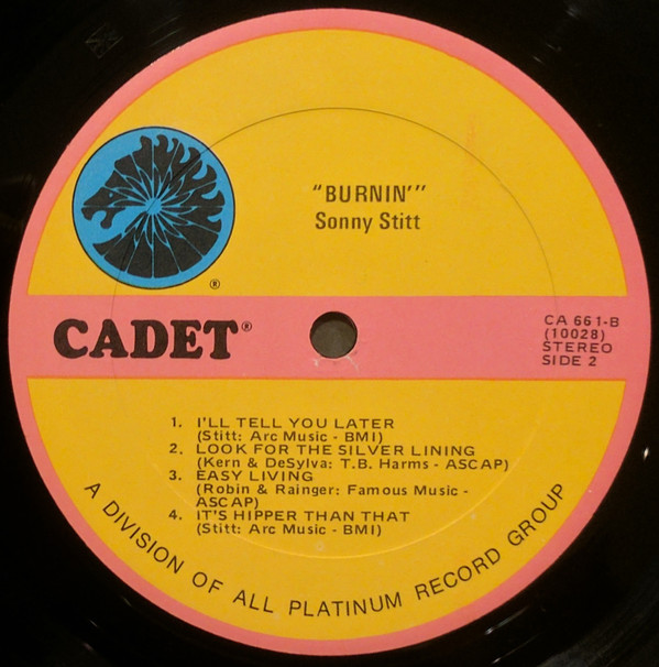 Sonny Stitt - Burnin' (LP, Album, RE) (Near Mint (NM or M-)) - Image 3