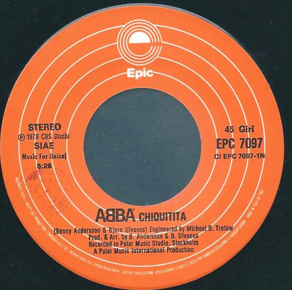 ABBA - Chiquitita (7", Single) (Very Good Plus (VG+)) - Image 3