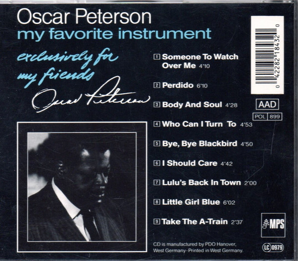 Oscar Peterson - My Favorite Instrument (CD, Album, RE) (Near Mint (NM or M-)) - Image 2