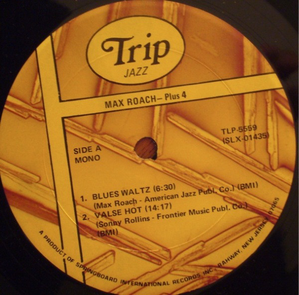 Max Roach - Plus Four 1956 - Jazz In 3/4 Time (LP, Album, Mono, RE) (Near Mint (NM or M-)) - Image 3