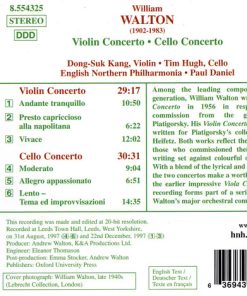 Alternative view of Walton* : Dong-Suk Kang, Tim Hugh, English Northern Philharmonia, Paul Daniel - Violin Concerto • Cello Concerto (CD, Album) (Mint (M))