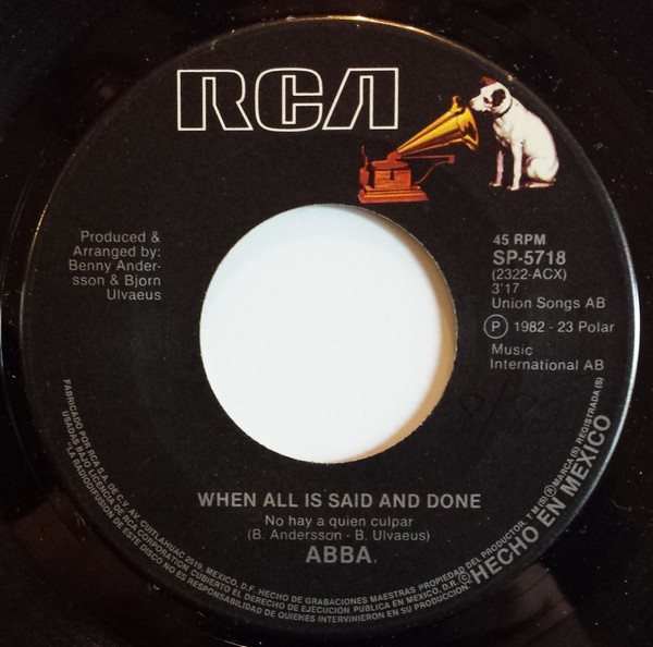 ABBA - When All Is Said And Done (7", Single) (Very Good Plus (VG+)) - Image 3