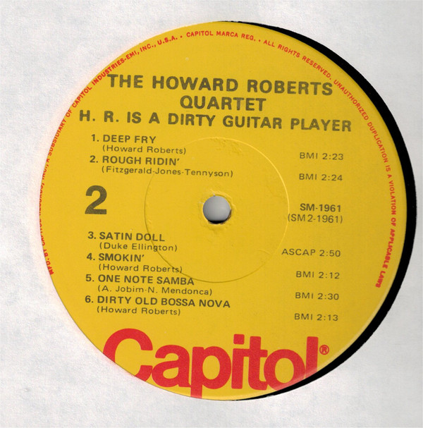 The Howard Roberts Quartet - H.R. Is A Dirty Guitar Player (LP, Album, RE) (Very Good Plus (VG+)) - Image 4