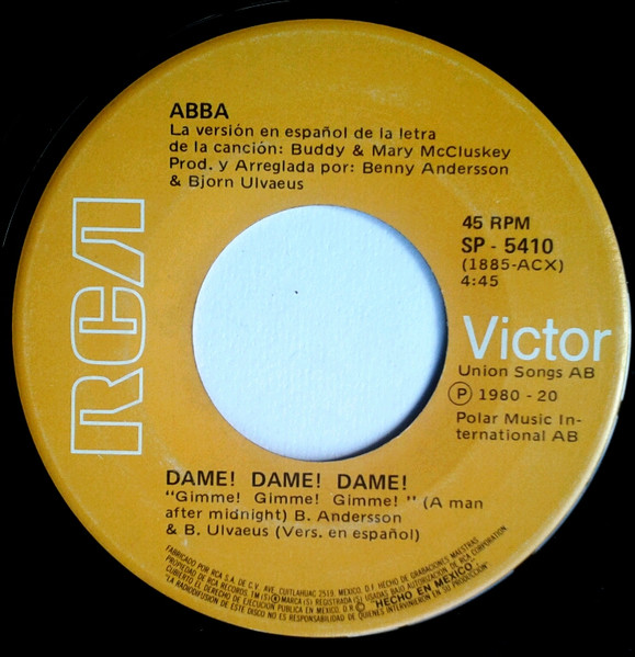 ABBA - Gracias Por La Musica (7", Single) (Very Good Plus (VG+)) - Image 4