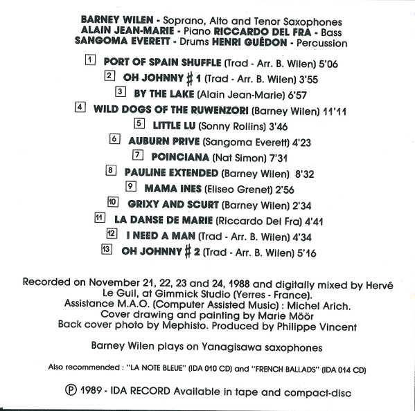 Barney Wilen - Wild Dogs Of The Ruwenzori (CD, Album) (Near Mint (NM or M-)) - Image 5