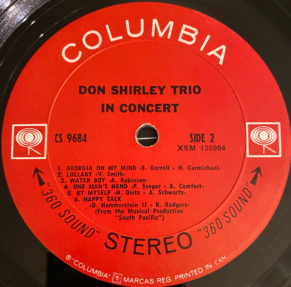 Don Shirley Trio - In Concert (LP) (Very Good Plus (VG+)) - Image 4