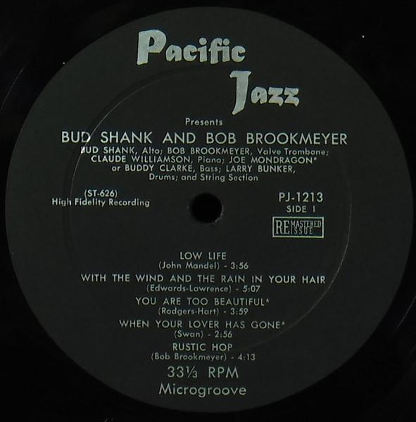 Bud Shank - The Saxophone Artistry Of Bud Shank (LP, Album, Comp, Mono, RM) (Very Good Plus (VG+)) - Image 5