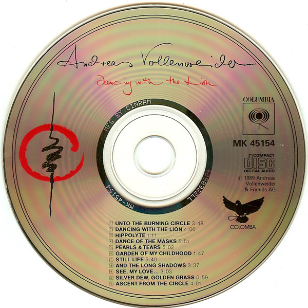 Andreas Vollenweider - Dancing With The Lion (CD, Album) (Near Mint (NM or M-)) - Image 3