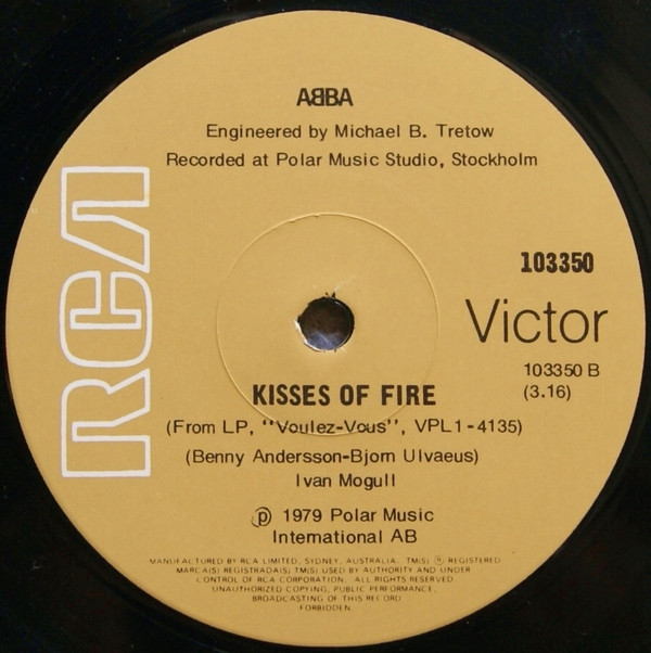 ABBA - Does Your Mother Know / Kisses Of Fire (7", Single) (Very Good Plus (VG+)) - Image 4