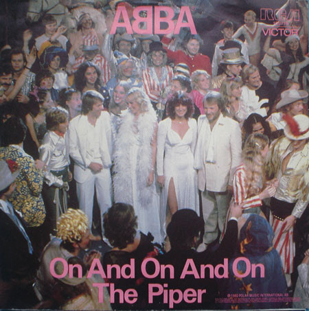 ABBA - On And On And On / The Piper (7", Single) (Very Good Plus (VG+)) - Image 2