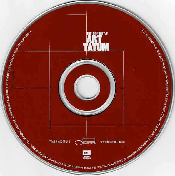 Art Tatum - The Definitive Art Tatum (CD, Comp) (Near Mint (NM or M-)) - Image 4