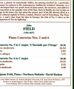 Alternative view of John Field (2) – Benjamin Frith, Northern Sinfonia, David Haslam - Piano Concertos Nos. 5 And 6 (CD) (Near Mint (NM or M-))
