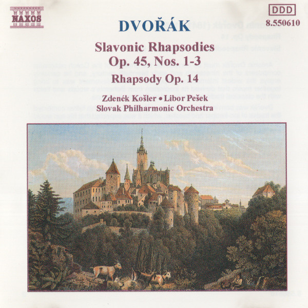 Dvořák*, Zdeněk Košler • Libor Pešek, Slovak Philharmonic Orchestra - Slavonic Rhapsodies Op.45, Nos.1-3 / Rhapsody Op.14 (CD) (Near Mint (NM or M-))