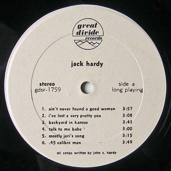 Jack Hardy - Jack Hardy (LP, Album) (Very Good Plus (VG+)) - Image 3