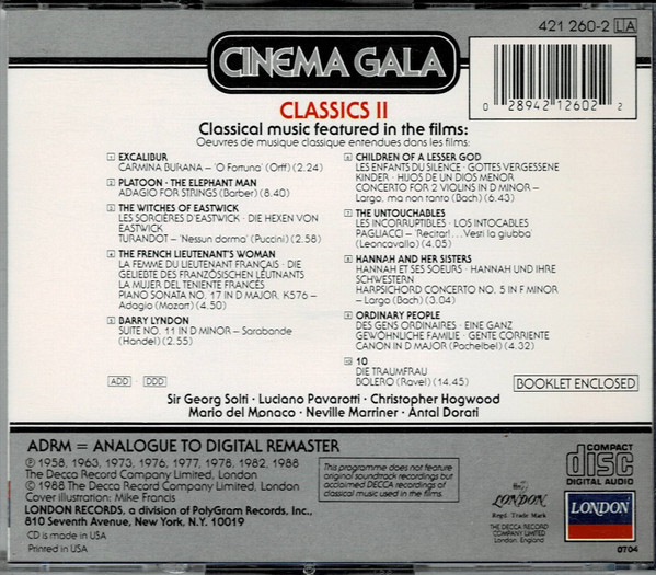 Various - Classics II (CD, Comp) (Near Mint (NM or M-)) - Image 2
