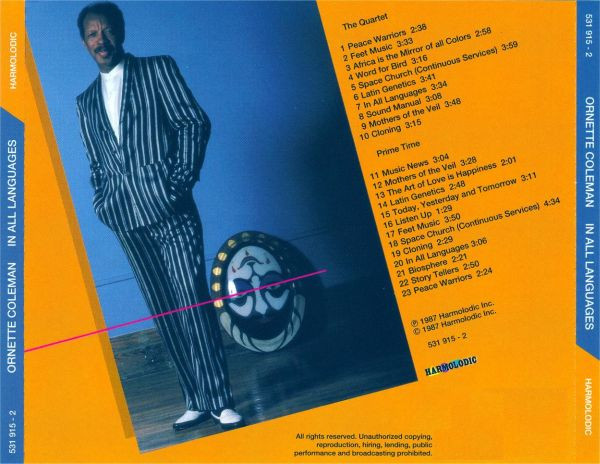 Ornette - The Original Quartet* & Prime Time (5) - In All Languages (CD, Album, RE) (Near Mint (NM or M-)) - Image 2