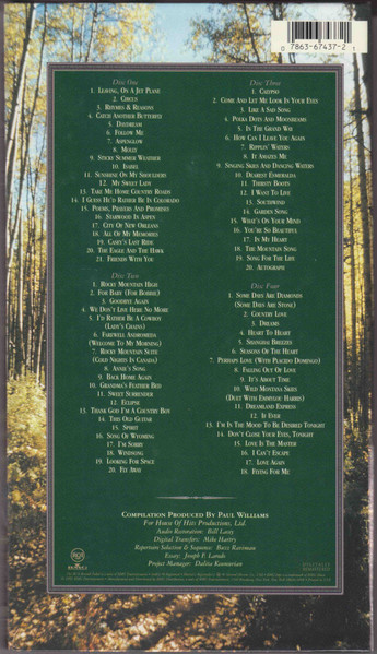John Denver - The Country Roads Collection (4xCD, Comp, RM, Dig) (Near Mint (NM or M-)) - Image 2