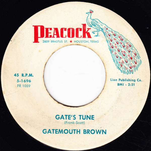 Gatemouth Brown* - Slop Time / Gate's Tune (7") (Very Good Plus (VG+))