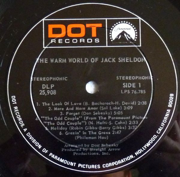 Jack Sheldon - The Warm World Of Jack Sheldon (LP, Album) (Mint (M)) - Image 3