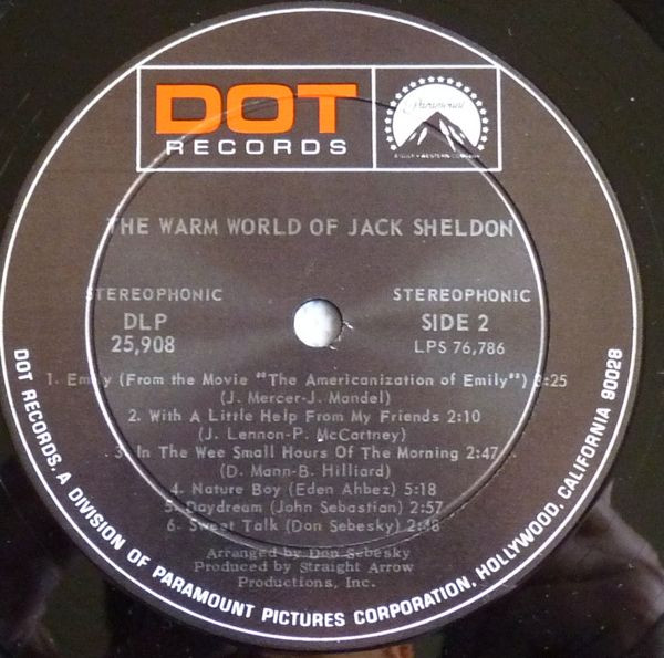 Jack Sheldon - The Warm World Of Jack Sheldon (LP, Album) (Mint (M)) - Image 4