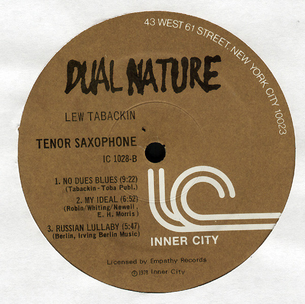 Lew Tabackin - Dual Nature (LP, Album) (Very Good Plus (VG+)) - Image 3