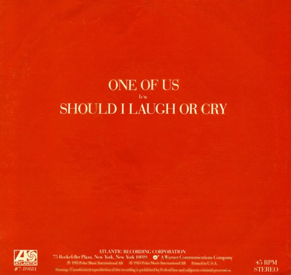 ABBA - One Of Us (7", Single) (Near Mint (NM or M-)) - Image 2