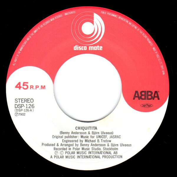 ABBA - Chiquitita c/w Lovelight (7", Single) (Very Good Plus (VG+)) - Image 3