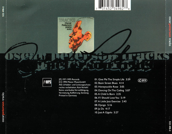 Oscar Peterson - Tracks (CD, Album, RE, RM) (Near Mint (NM or M-)) - Image 2