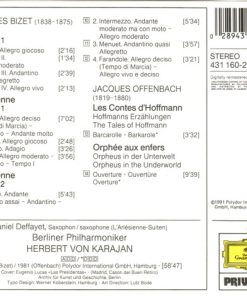 Alternative view of Georges Bizet, Jacques Offenbach - Berliner Philharmoniker, Herbert Von Karajan - Carmen-Suite, L'Arlésienne-Suiten, Barcarolle, Ouvertüre »Orpheus In Der Unterwelt«  (CD, Comp, RM) (Near Mint (NM or M-))